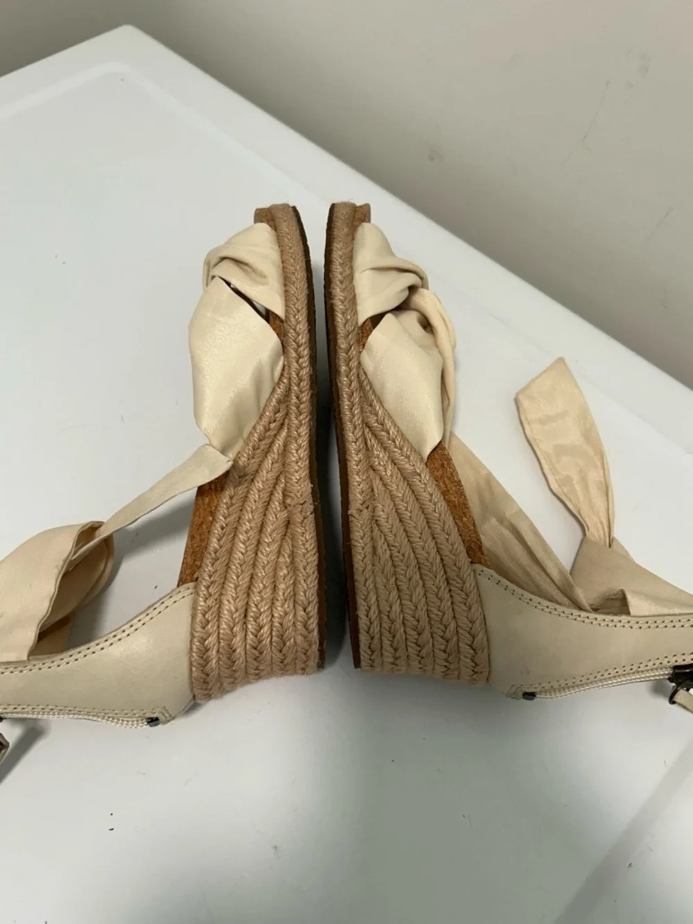 UGG Cream Espadrille Wedge Sandals